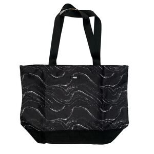 PINK Victoria's Secret Weekender Marble Tote Bag - Navy Blue - NEW